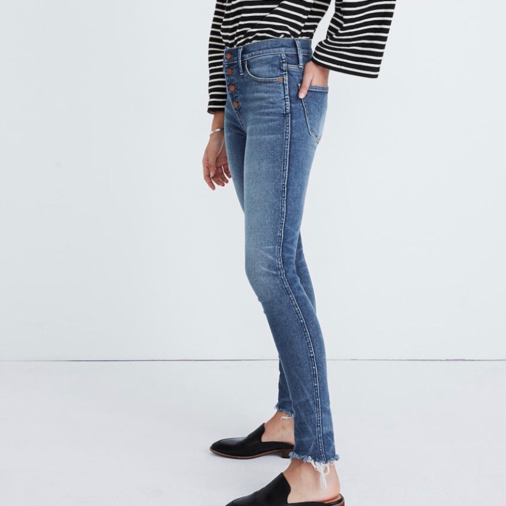 Madewell Jeans 10” High Rise Skinny-Cordova Wash